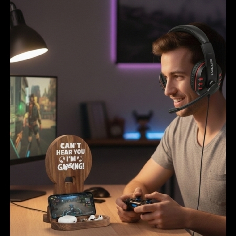 Gaming Headset with Microphone - Black